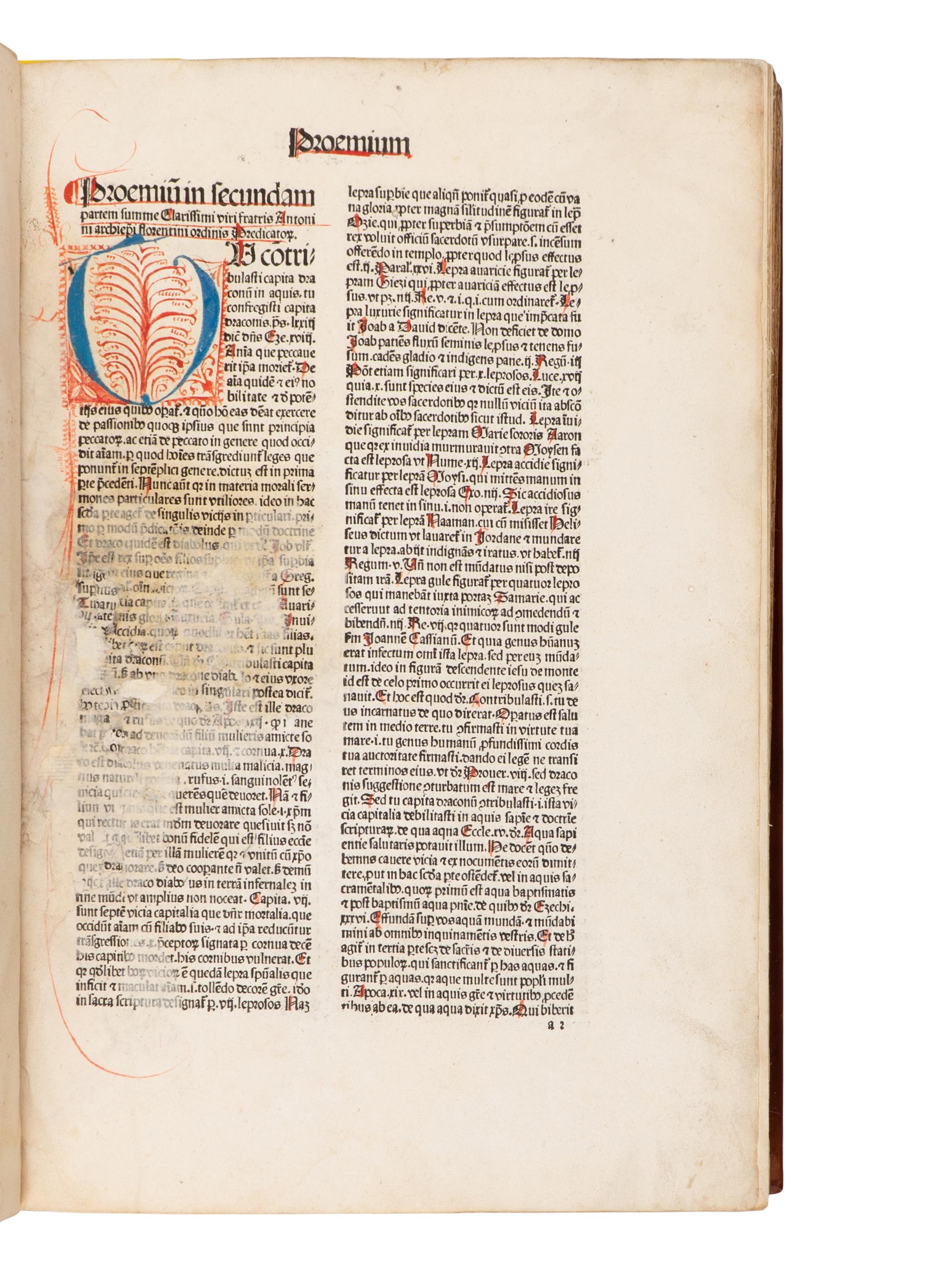 [Early Printing] [Incunable] Antoninus, Saint, Archbishop of Florence. Summa Theologica