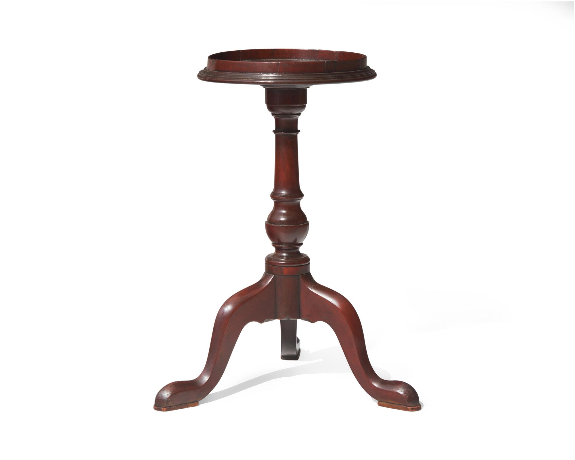 A George III mahogany kettle stand, circa 1760