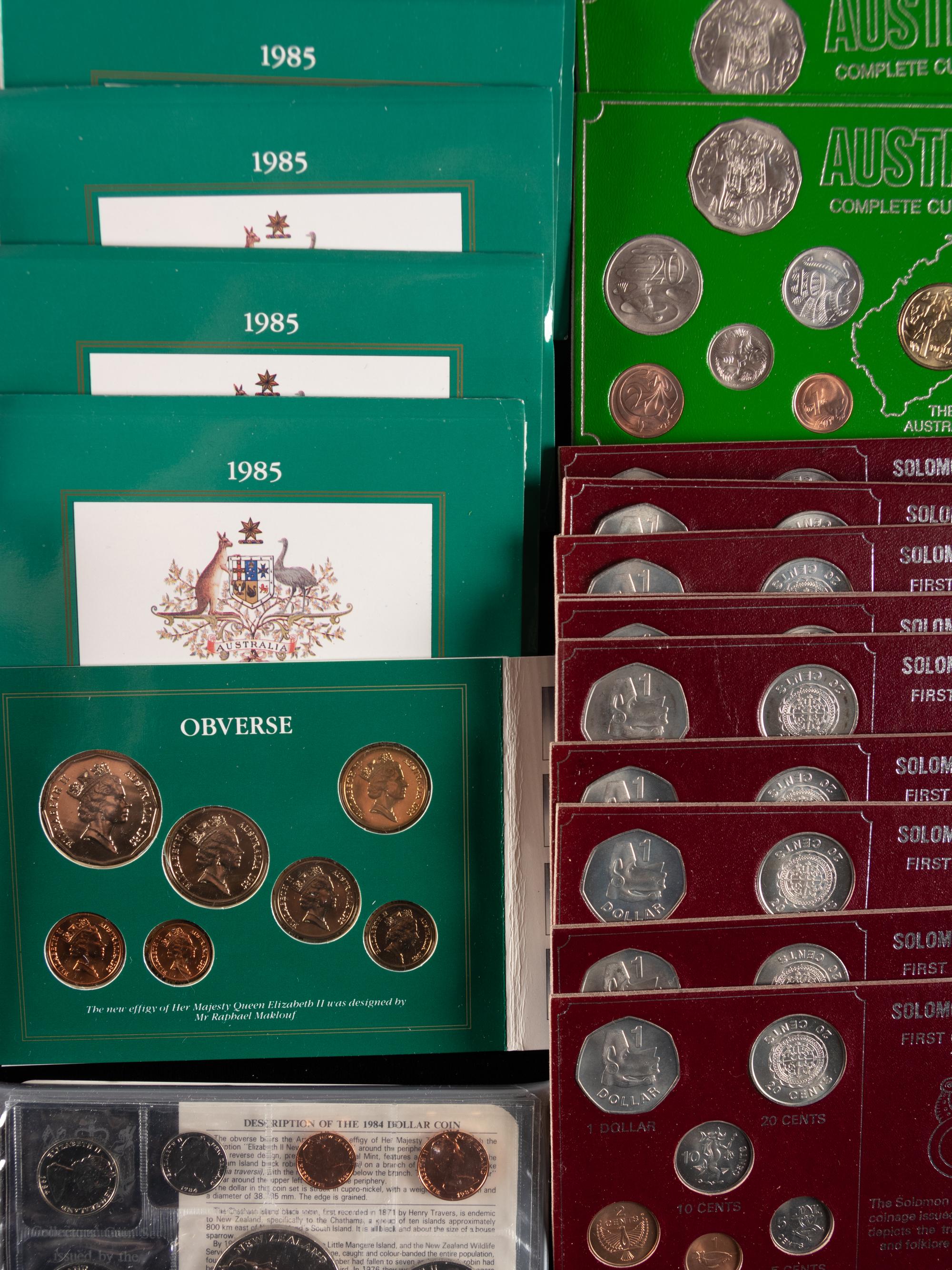 [INTERNATIONAL] A Large Collection of Australia, New Zealand and Pacific Island Proof, Mint and Commemorative Coin Sets