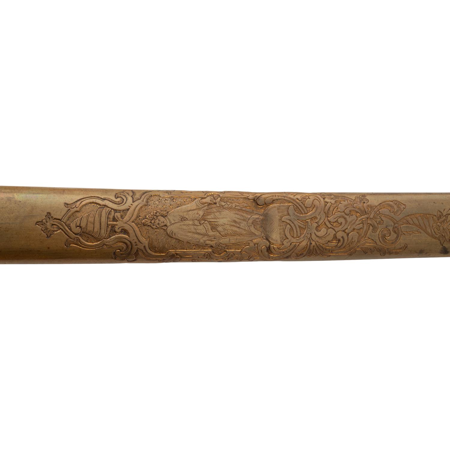 Two Ames Presentation Swords to Lt. Henry Ward (Capt.) 57th Mass Infantry WIA at Antietam, Spotsylvania & Petersburg, POW Petersburg & Post-War General