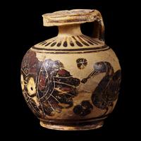A Corinthian Black-Figured Aryballos
