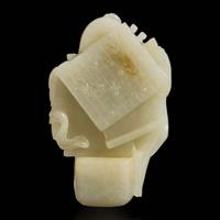 A Chinese pale greyish-celadon jade "Qinqishuhua" brush rest 青白玉笔架琴棋書畫 Qing dynasty ?