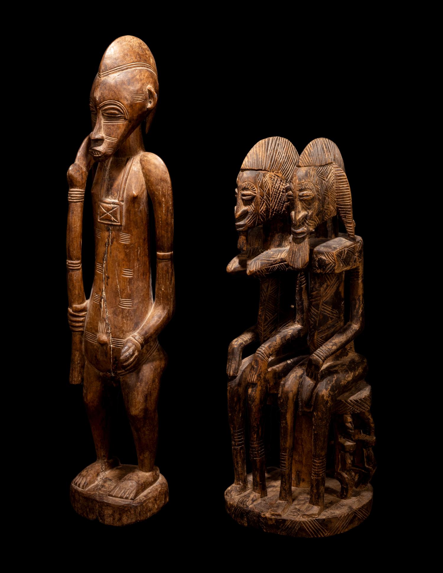 Two Senufo Wood Figures