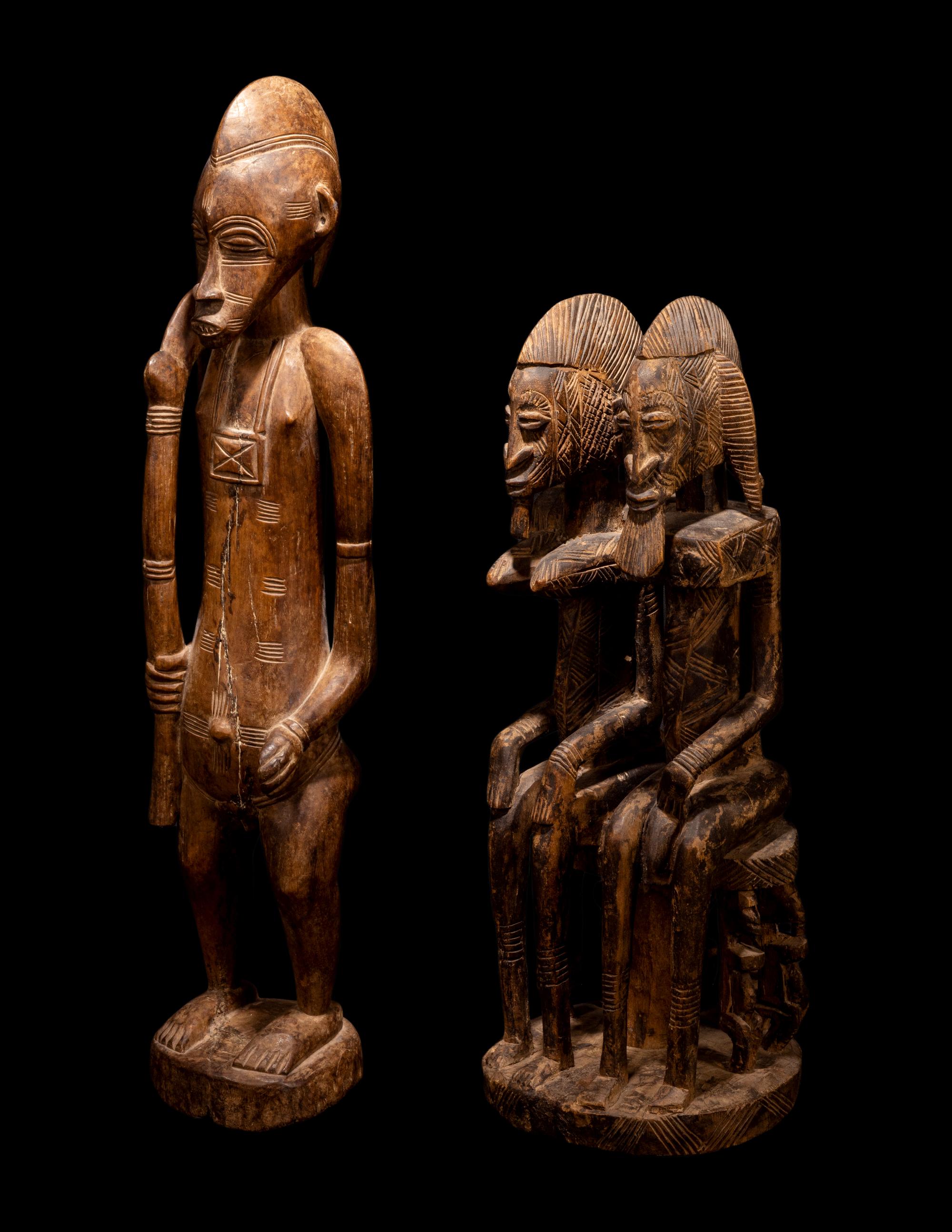 Two Senufo Wood Figures