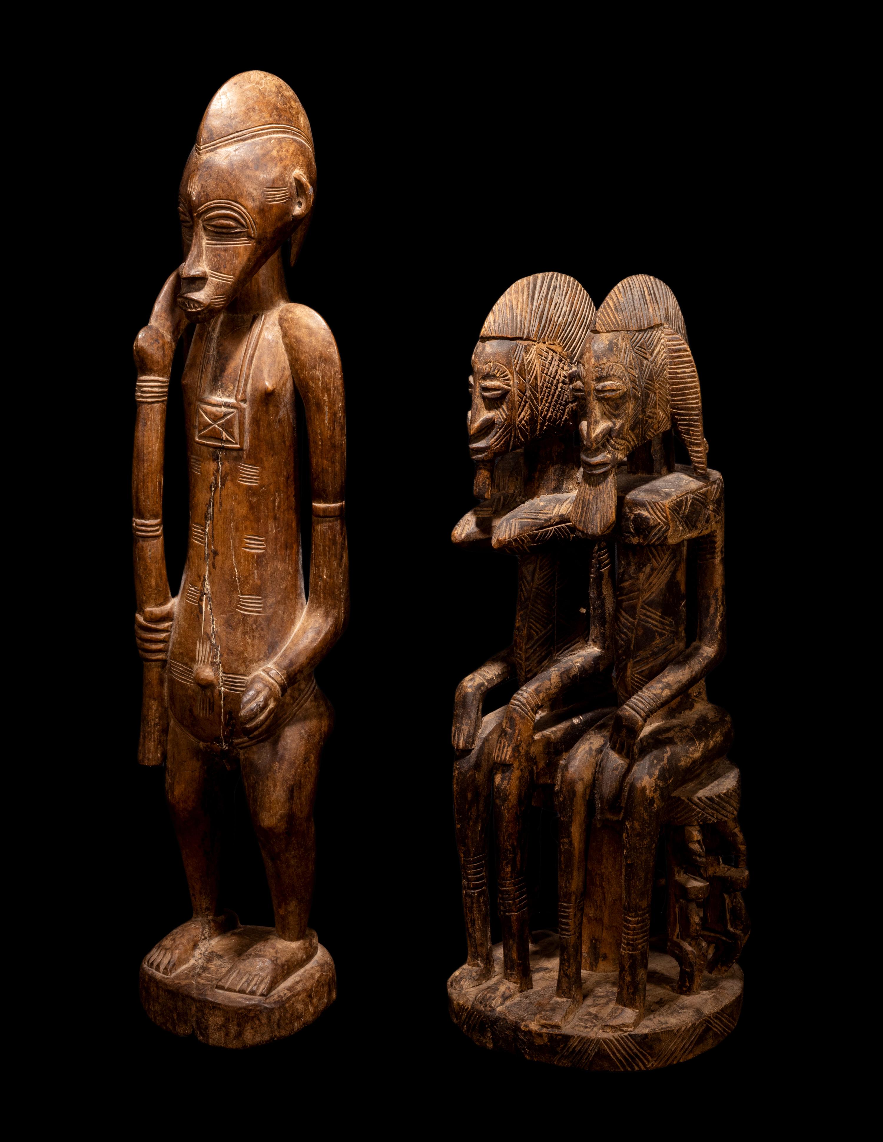 Two Senufo Wood Figures