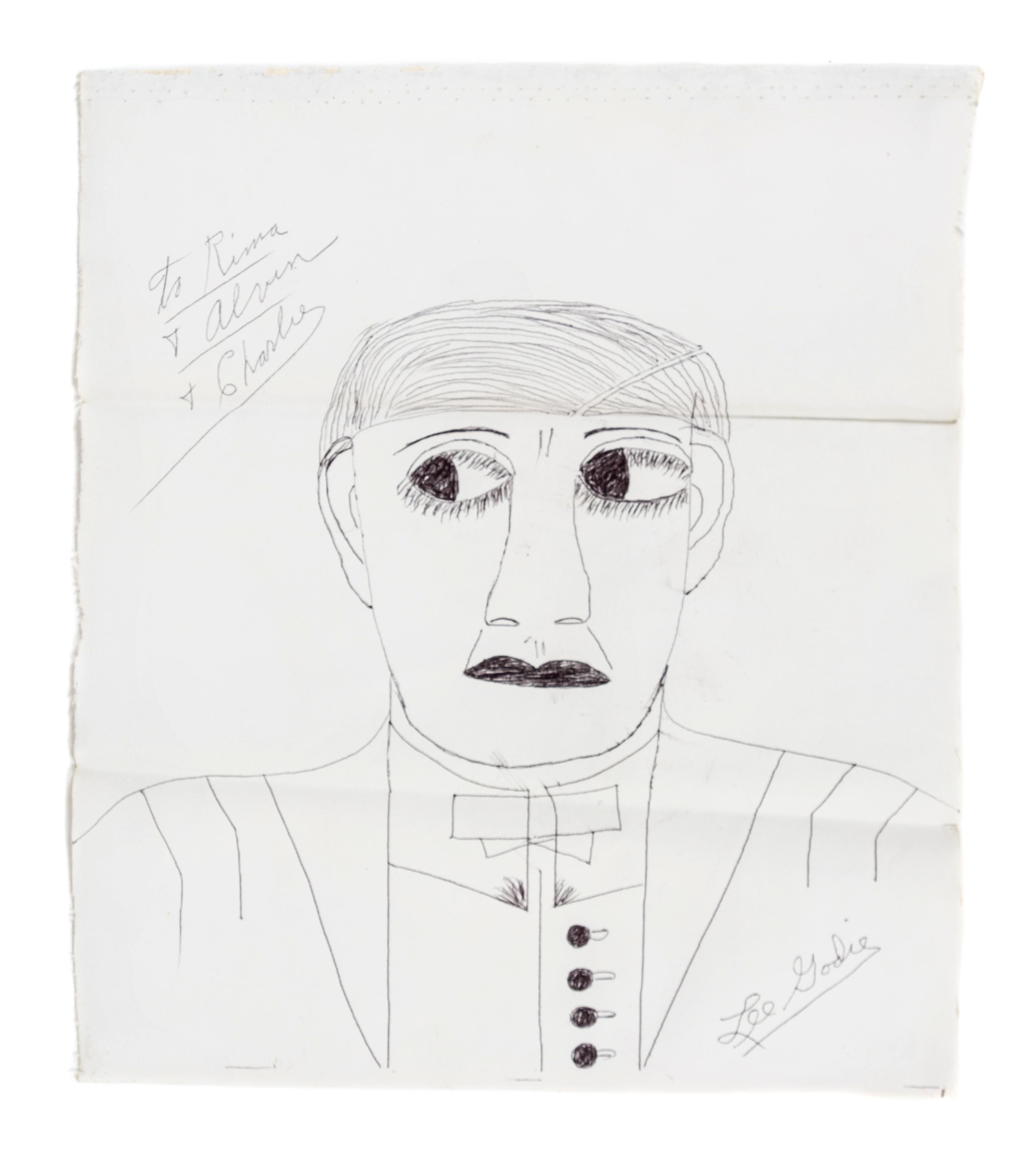 Lee Godie, (American, 1908–1994), Untitled (To Rima, Alvin and Charlie)
