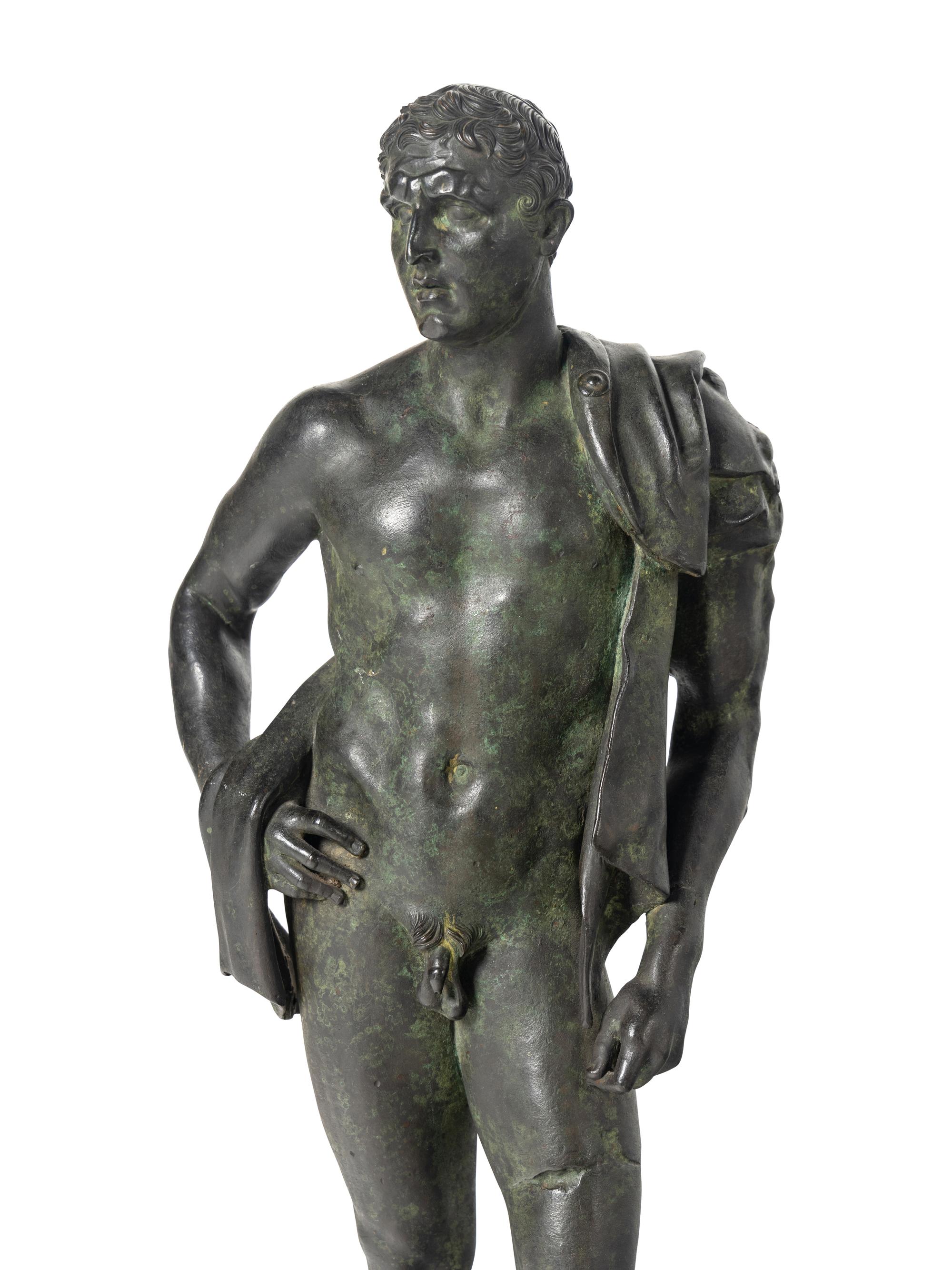An Italian Bronze Figure of Mercury