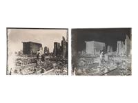 [CALIFORNIA]. A group of 21 glass negatives documenting the San Francisco Earthquake.