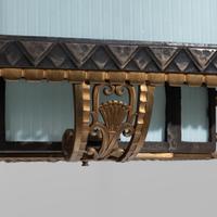 Art Deco Chicago, c. 1929 — Pair of Bronze and Glass Lighting Fixtures from the Palmolive Building