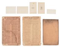 [POLITICS]. 8 items, incl. CDV of Lincoln with generals and Impeachment and Trial of Andrew Johnson .