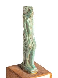 An Egyptian Faience Baboon