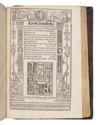DENISSE, Nicolas. Sermones de Sanctis Hyemales, Estivales, De festivitatibus Jesu Christi, beate virginis et aliorum Sanctoru . Strassburg: Johann Grüninger for Anton Koberger the Elder, 8 September 1510).