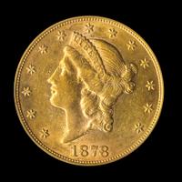 A United States 1878-S Liberty Head $20 Gold Coin