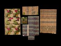 RELEASED TO MUSEUM -- Five Fragments of Woven Textiles, 18th Century