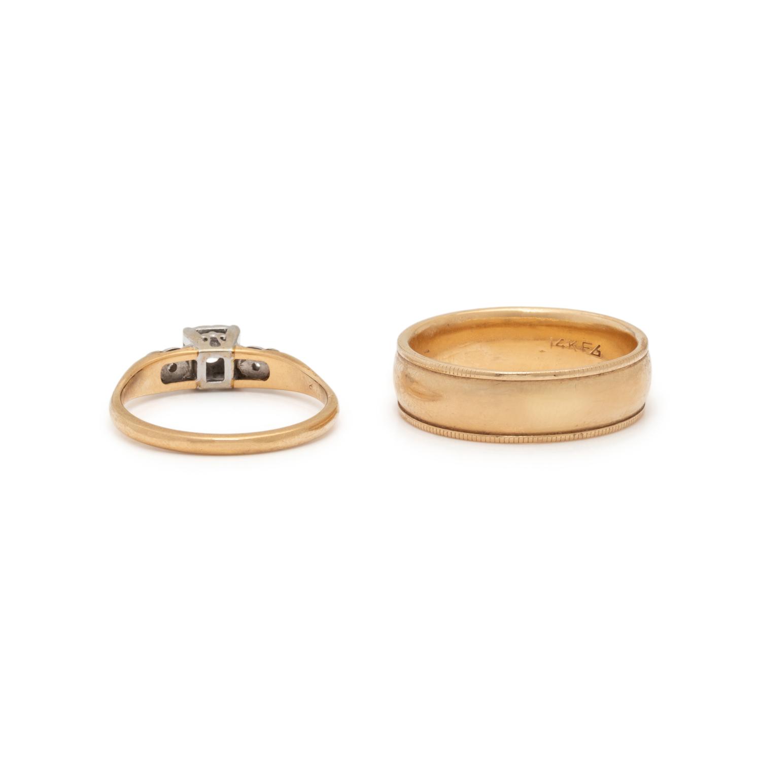 TWO GOLD RINGS