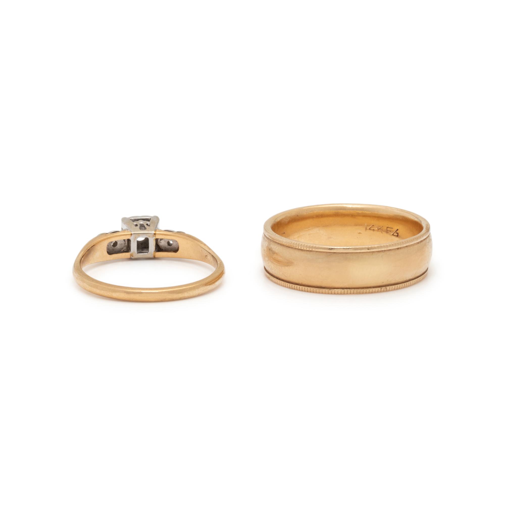 TWO GOLD RINGS