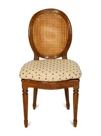 A Set of Four Louis XVI Style Side Chairs