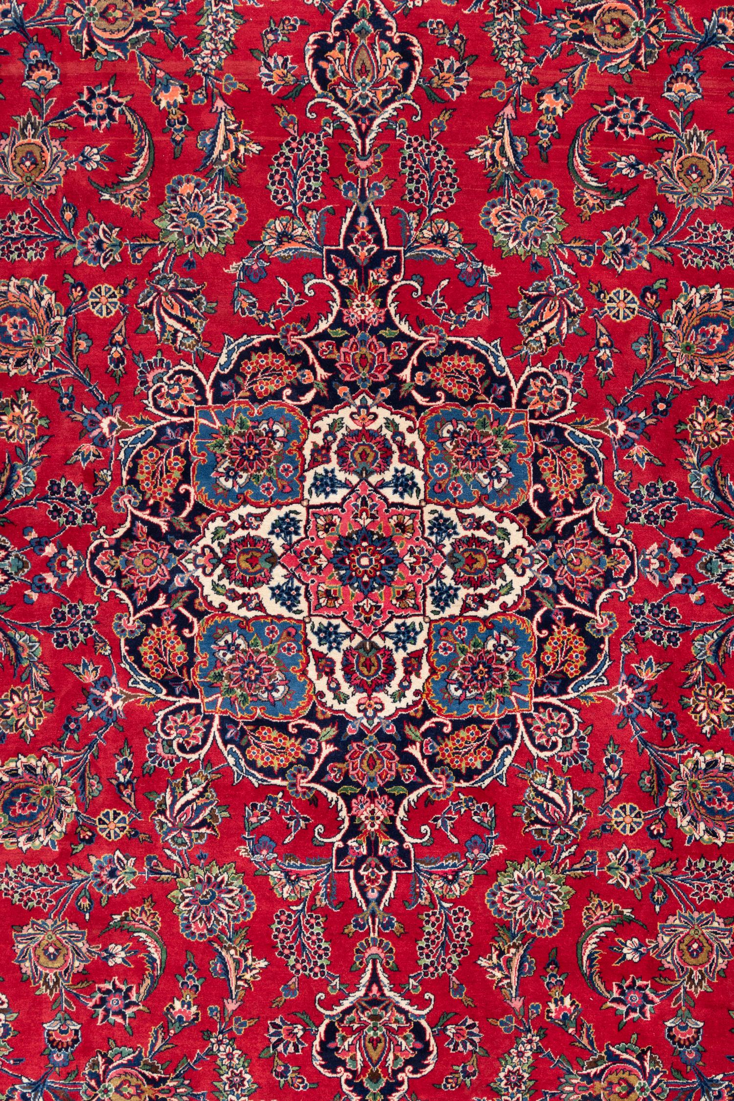 A Kashan Wool Rug