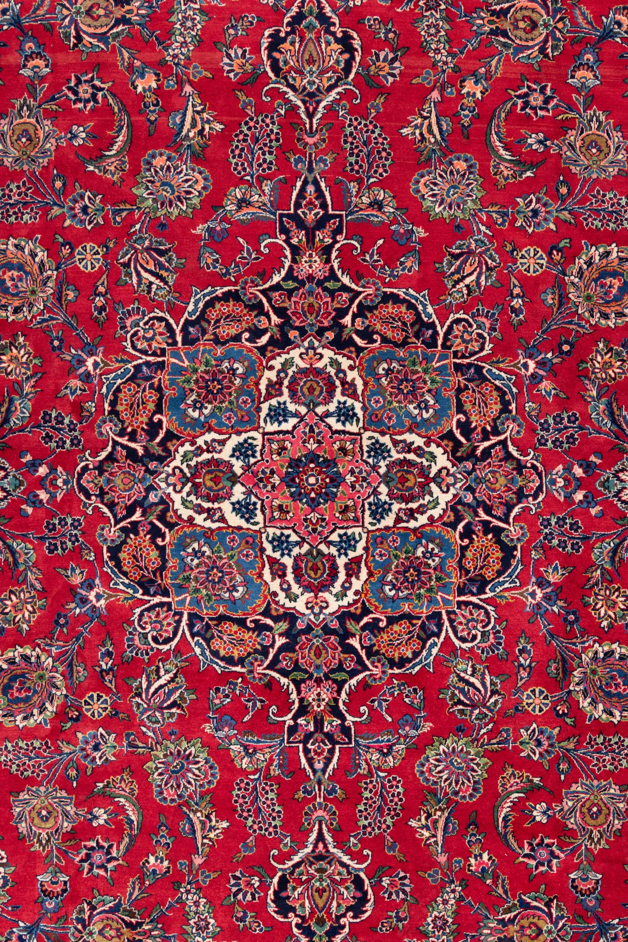 A Kashan Wool Rug