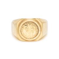 YELLOW GOLD COIN RING