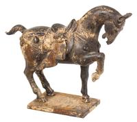 A Patinated Bronze Tang Horse Height 9 1/2 inches. — 19TH CENTURY