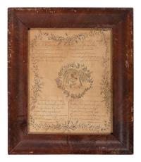 An Illustrated Elegy and Allegorical Portrait of a Woman