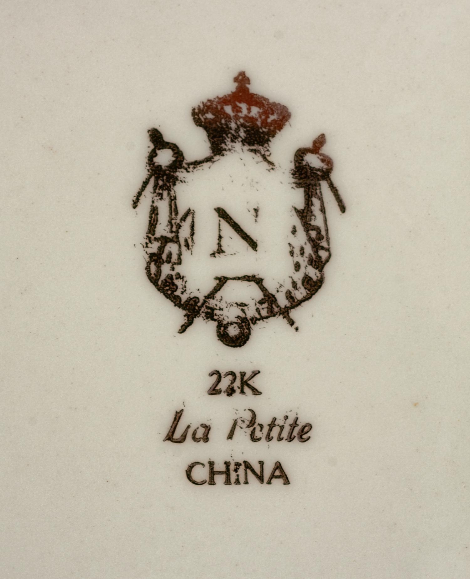 A Set of Twelve Napoleonic Porcelain Plates