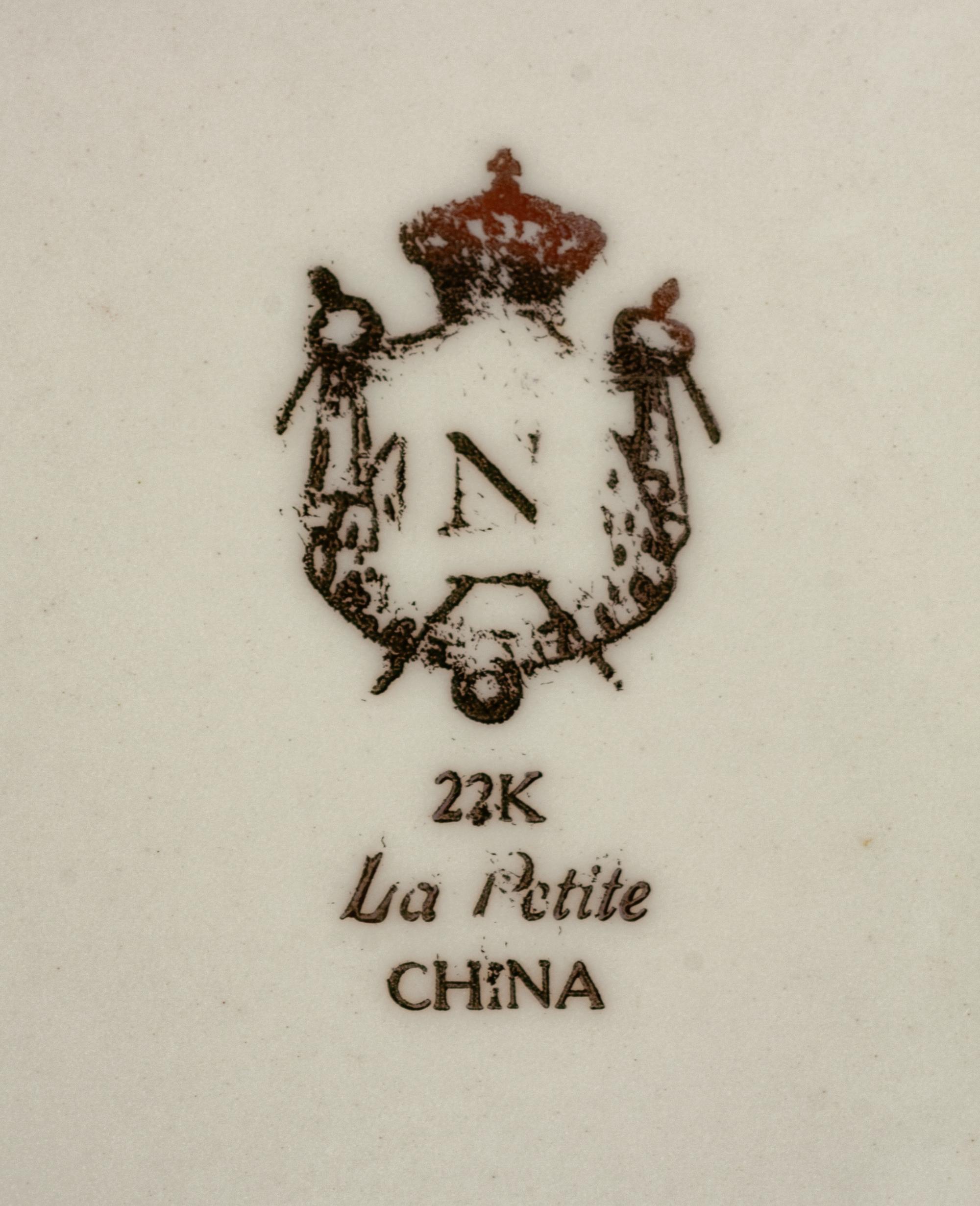 A Set of Twelve Napoleonic Porcelain Plates