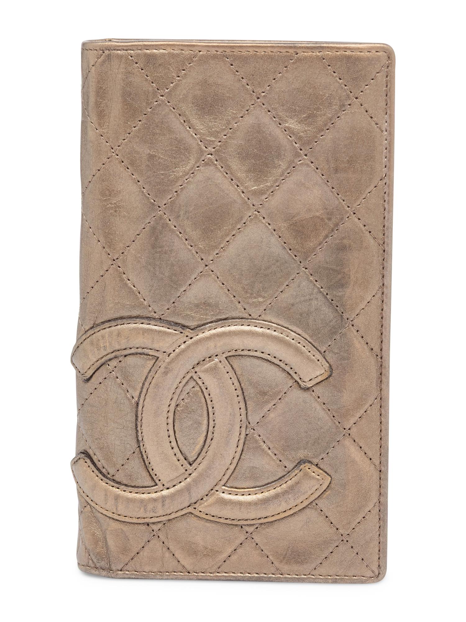 Chanel, Bronze Leather Cambon Wallet