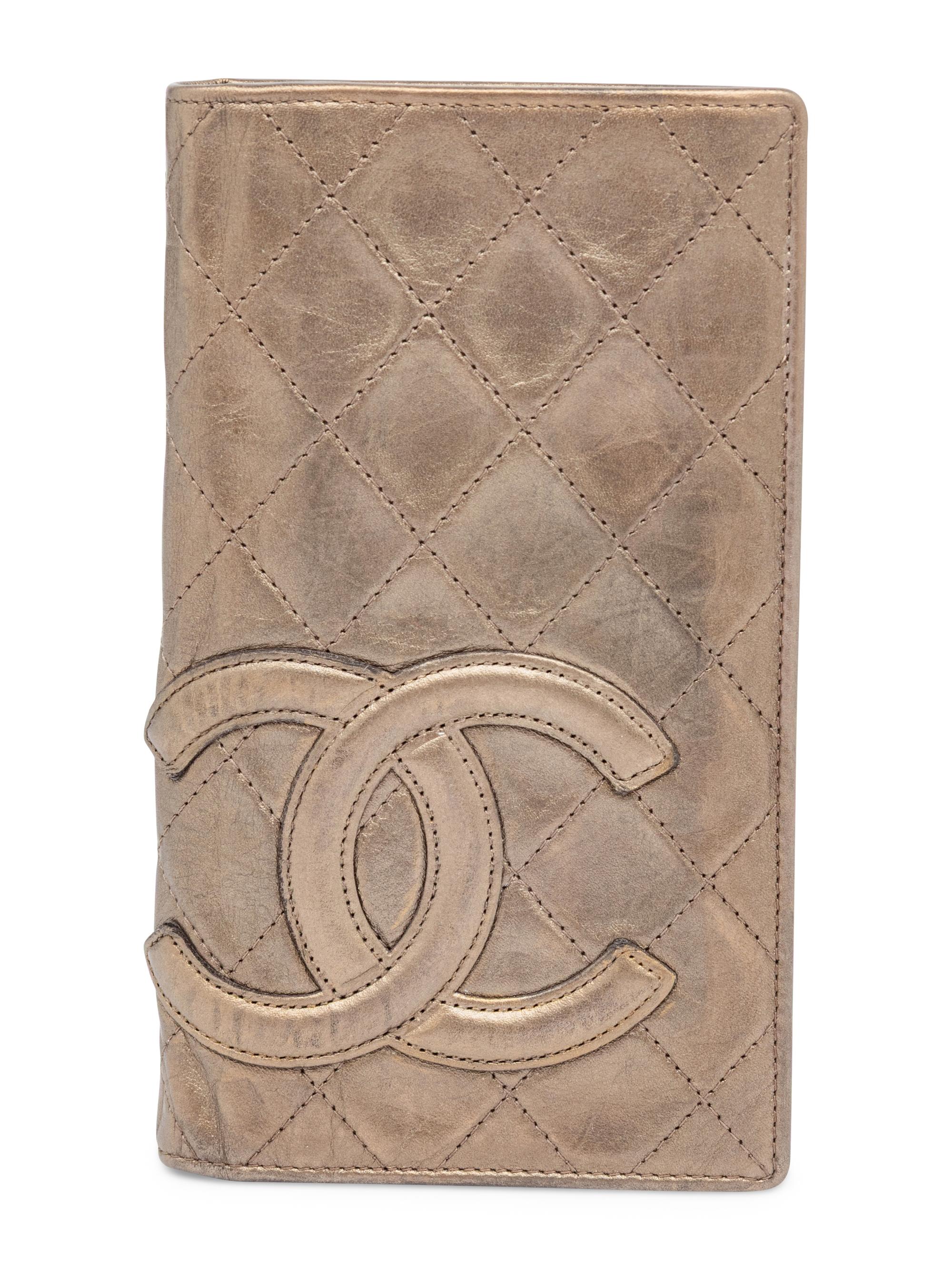 Chanel, Bronze Leather Cambon Wallet