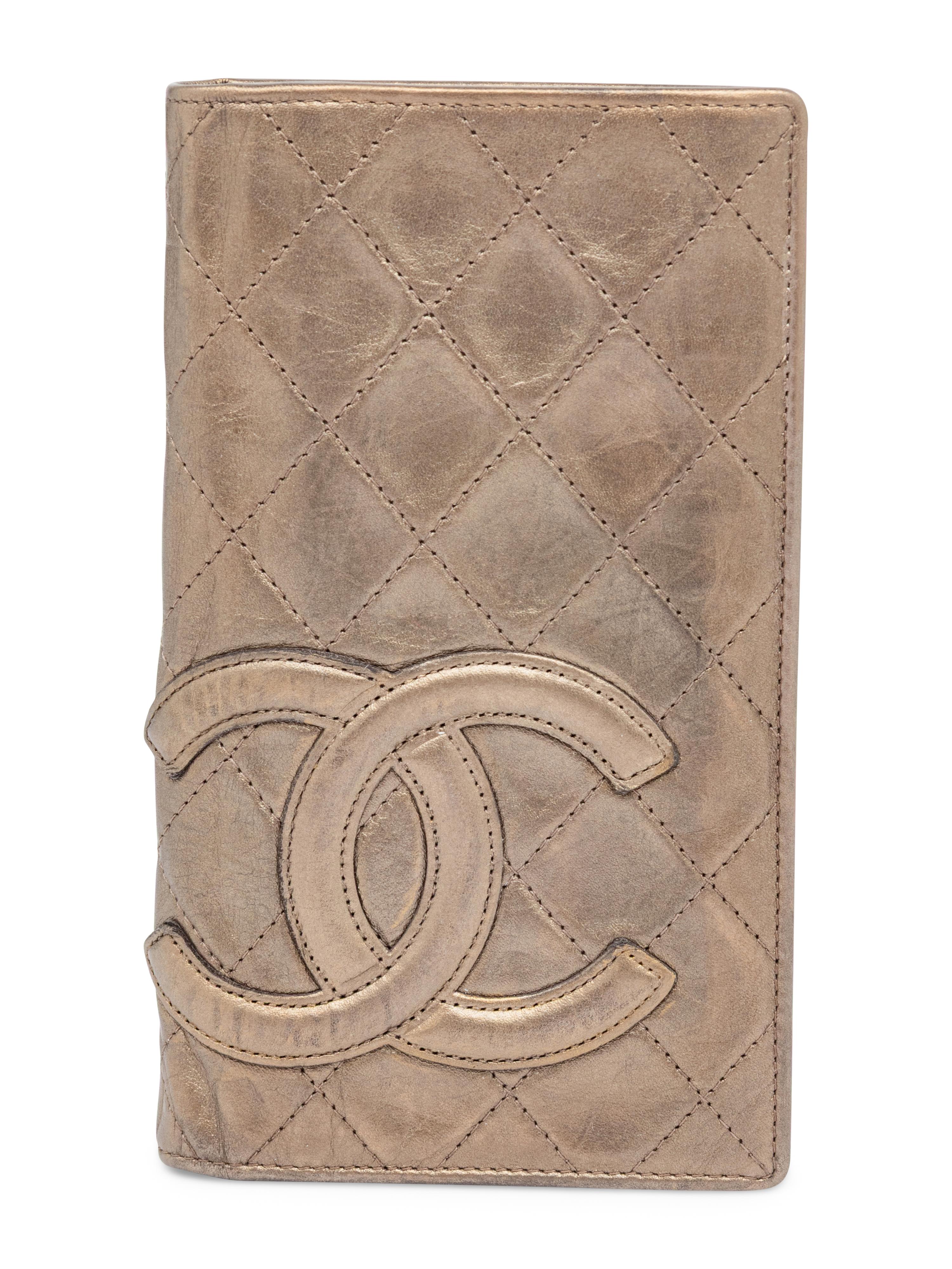 Chanel, Bronze Leather Cambon Wallet