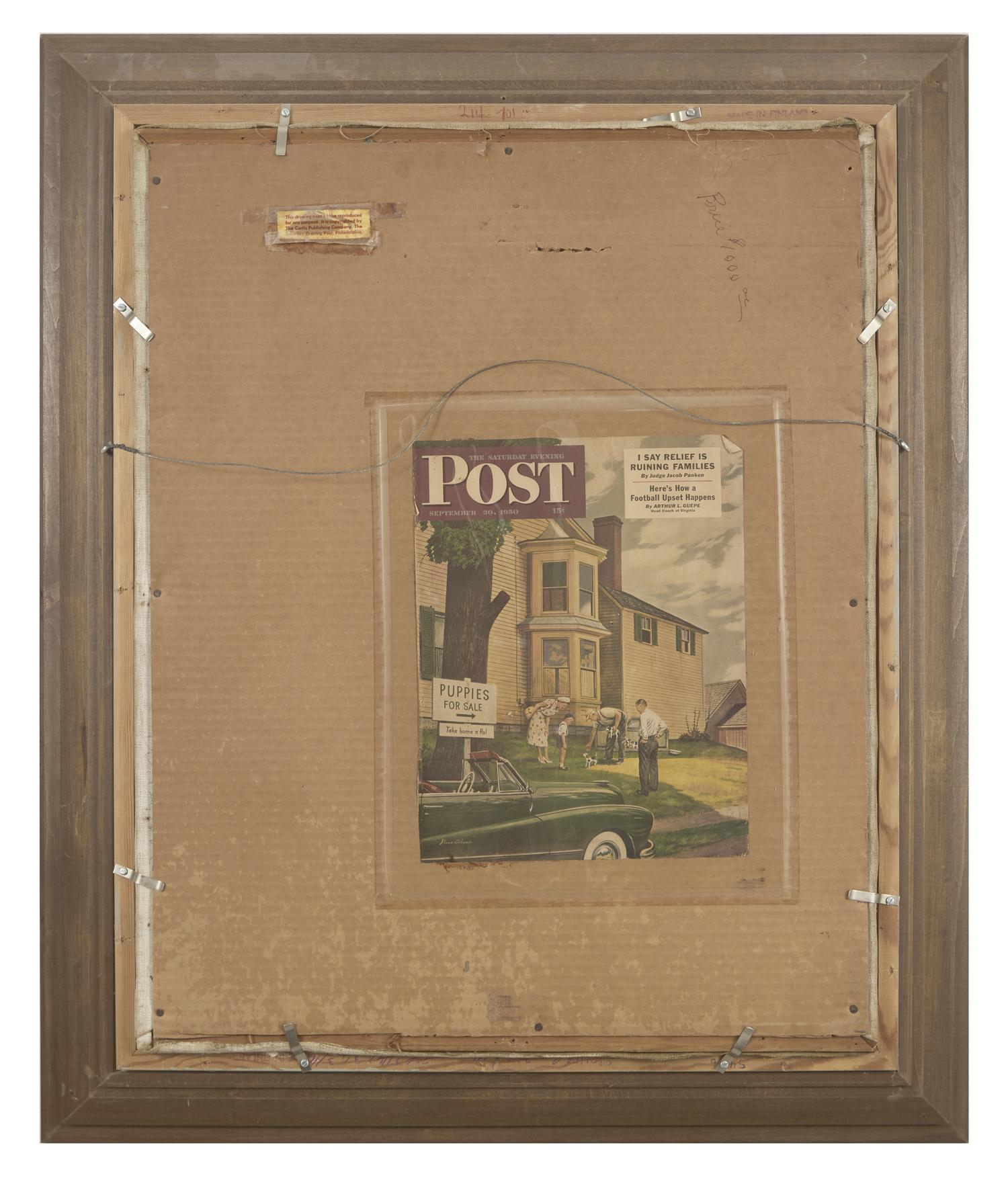 Puppies for Sale ( Saturday Evening Post Cover), 1950