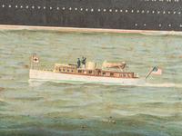 Two Ship Line Advertisement Lithographs