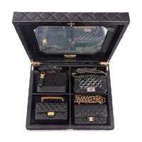 CHANEL "SUCCESS STORY" SET OF FOUR MINI BAGS WITH BOX