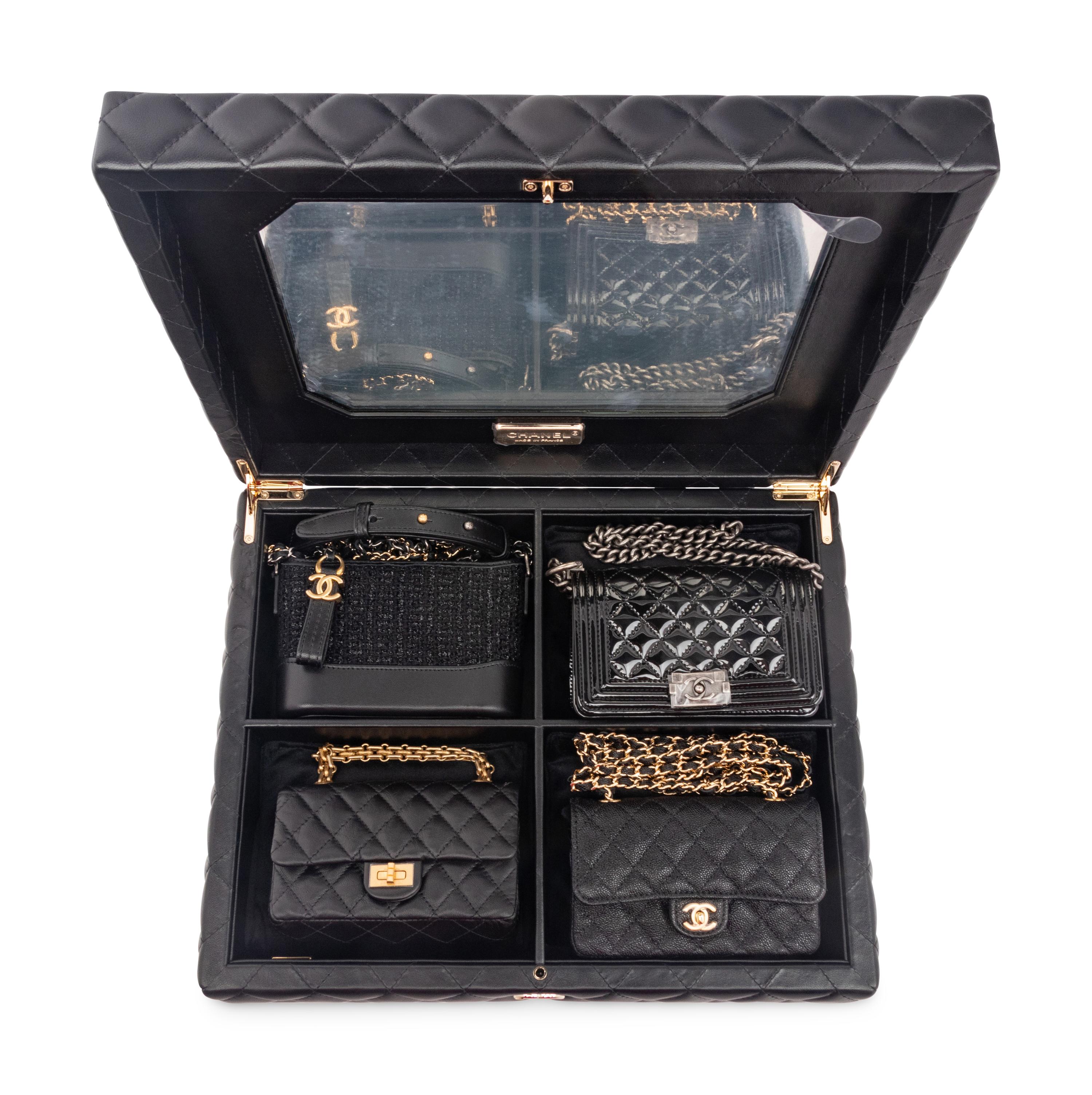 CHANEL "SUCCESS STORY" SET OF FOUR MINI BAGS WITH BOX