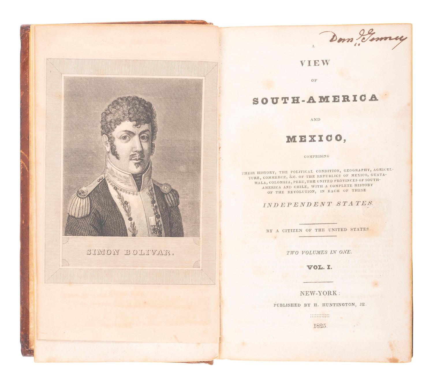 [SOUTH AND CENTRAL AMERICA]. A group of 5 works related to central and south America.