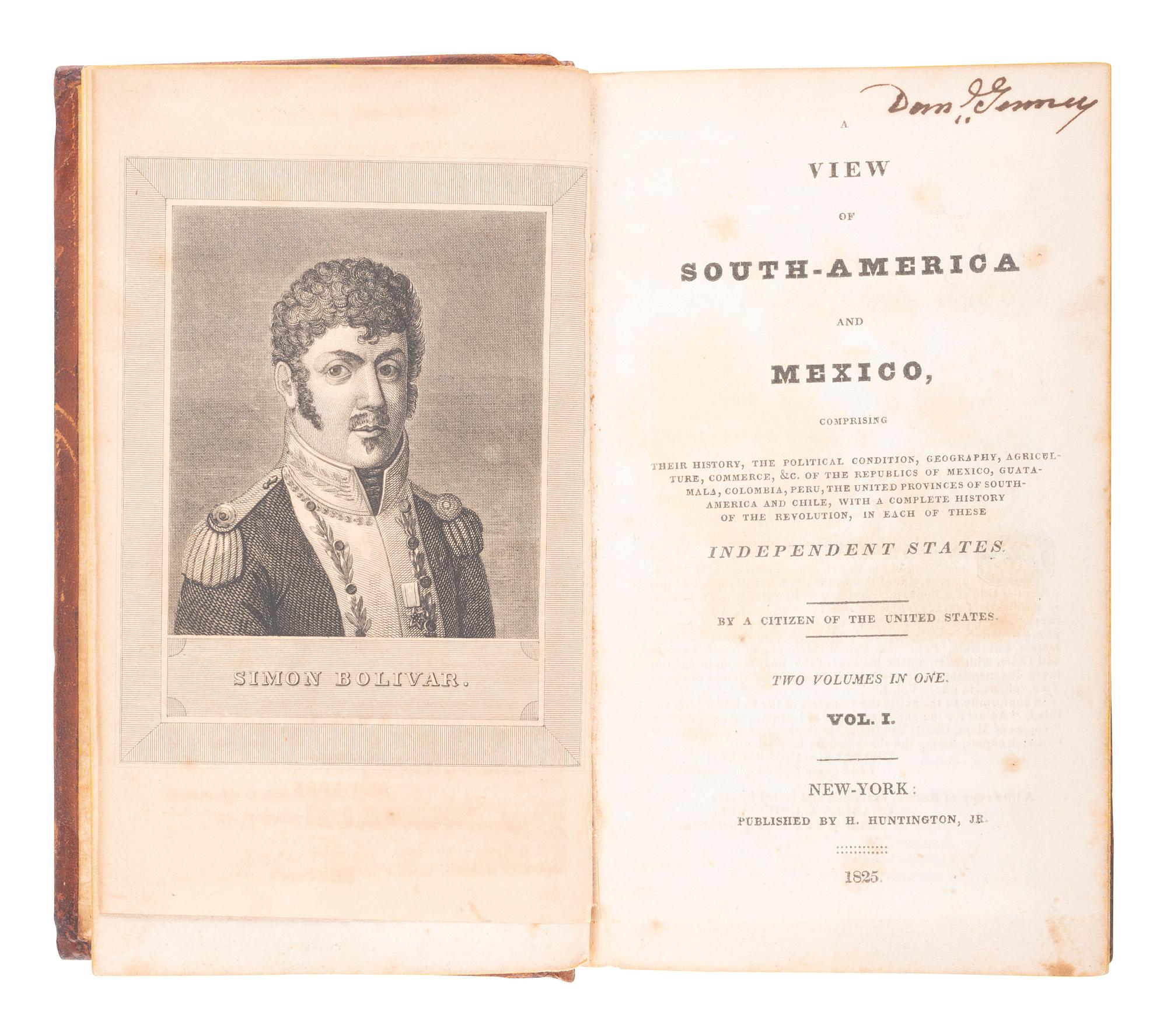 [SOUTH AND CENTRAL AMERICA]. A group of 5 works related to central and south America.
