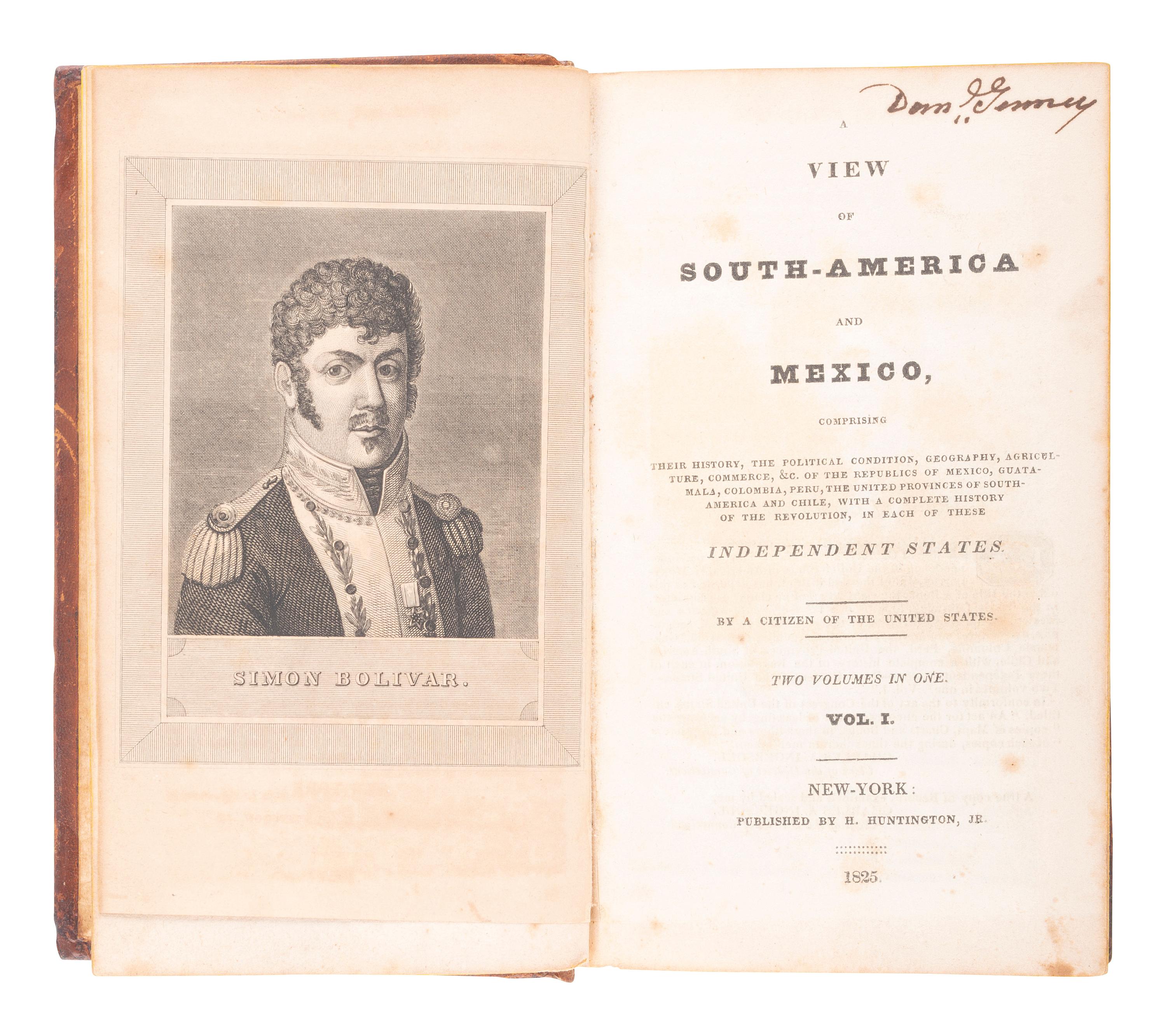 [SOUTH AND CENTRAL AMERICA]. A group of 5 works related to central and south America.