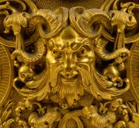 A Napoleon III Gilt Bronze Clock — LATE 19TH CENTURY