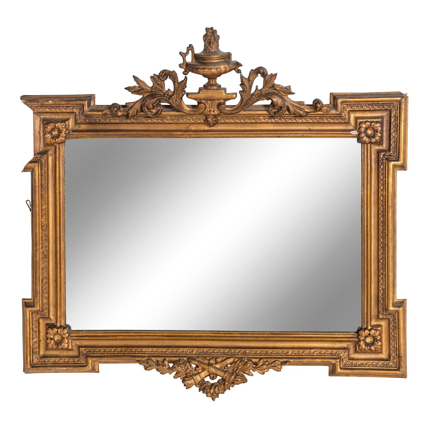 A Neapolitan Giltwood Mirror
