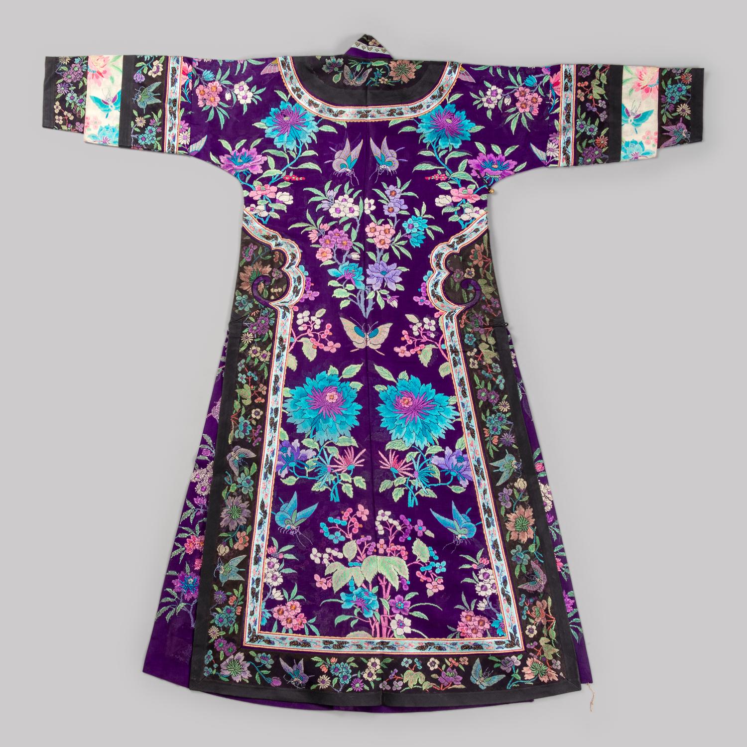 Two Chinese Silk Gauze Summer Robes