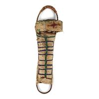 Apache Beaded Hide Doll Cradle, with Doll