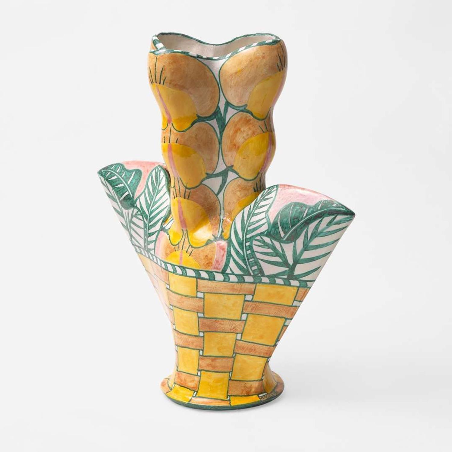 Andrea Gill (American, b. 1948) Monumental Terracotta Vase, USA, 1988