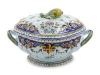 An Italian Faience Tureen