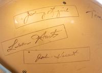 A Multi-Signed Autograph Notre Dame Football Legends Helmet Formerly Displayed at Mike Ditka's Restaurant