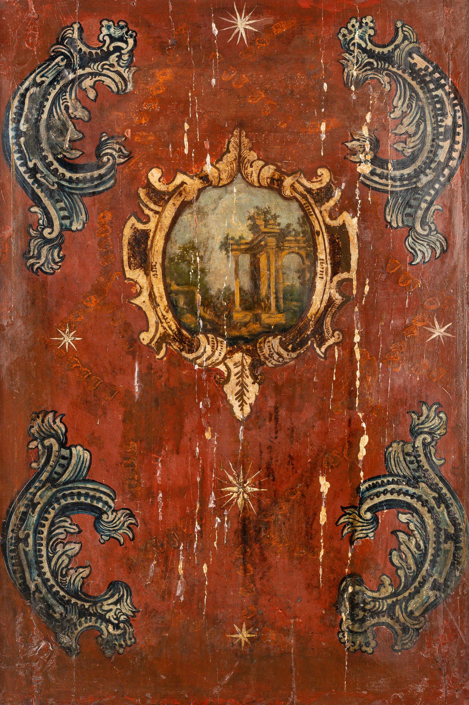 A Set of Four Italian Painted Panels