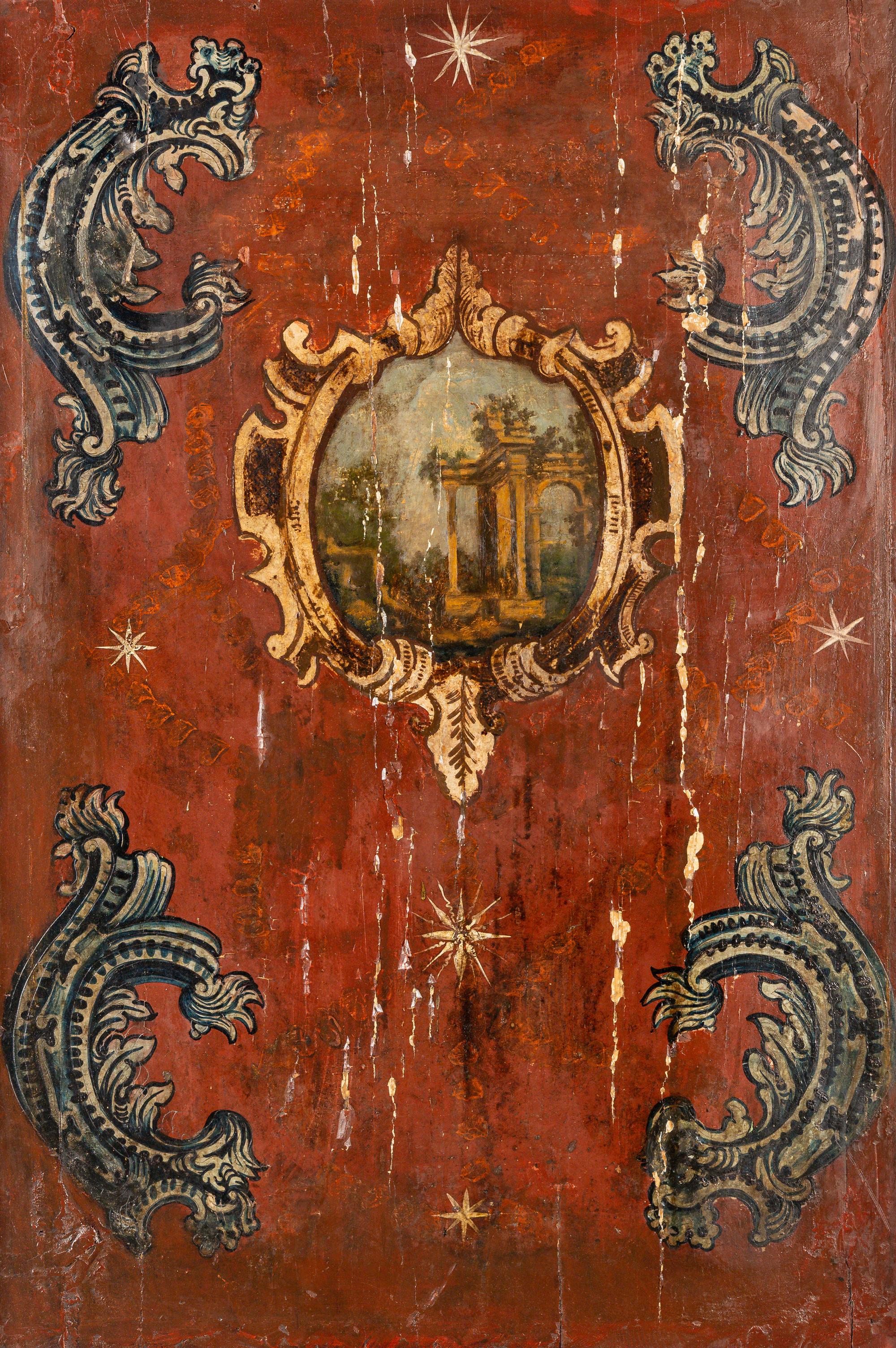 A Set of Four Italian Painted Panels
