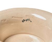 A Wedgwood Polychrome Painted Queensware Bowl and Vase