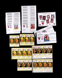 A Complete, Unused 1994-95 Chicago Bulls Season Ticket Booklet With All Games From Innaugural Season at United Center Including Michael Jordan's First Home Game Wearing Number 45