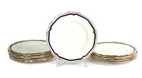 Twelve Mintons Porcelain Dinner Plates Diameter 10 1/2 inches. — RETAILED BY TIFFANY & CO